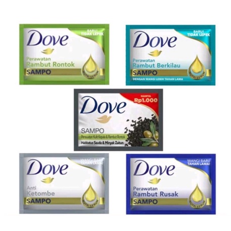 SHAMPOO RAMBUT MERK  DOVE ( 1 SACHET )