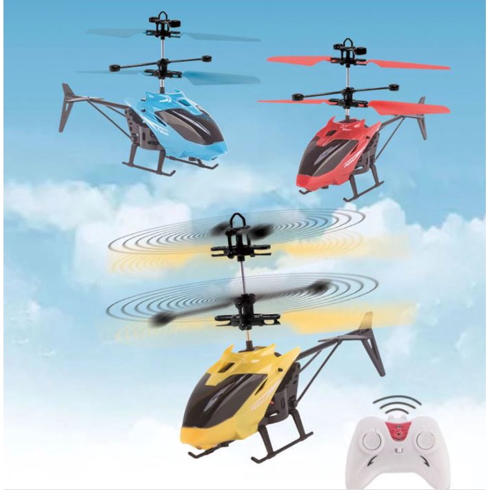 Mainan Edukasi Anak Helicopter R/C remote control exceed Sensor Tangan Hadiah Souvenir Ulang Tahun