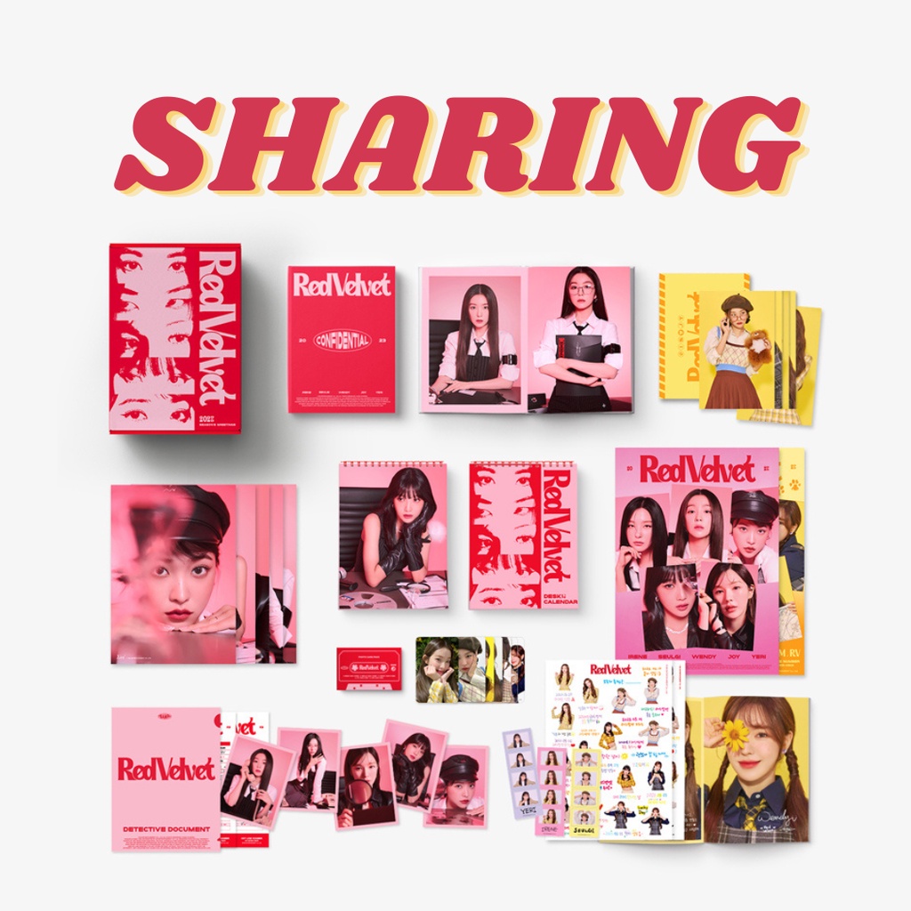 [PO] SHARING SEASON'S GREETINGS RED VELVET 2023 SG - Calendar/Poster/Diary/Sticker/A4 Photo/Postcard