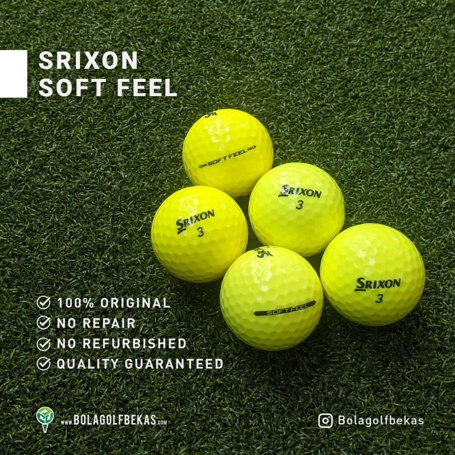 Bola golf bekas / second grade A terlaris - Bola Srixon Softfeel - grade A, original, no repair - ku