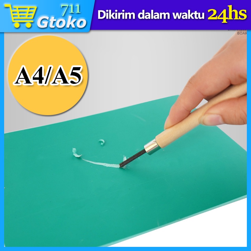 

A4 / A5 Karet Lino Cukil Karet Linoleum Block For Printmaking Printing
