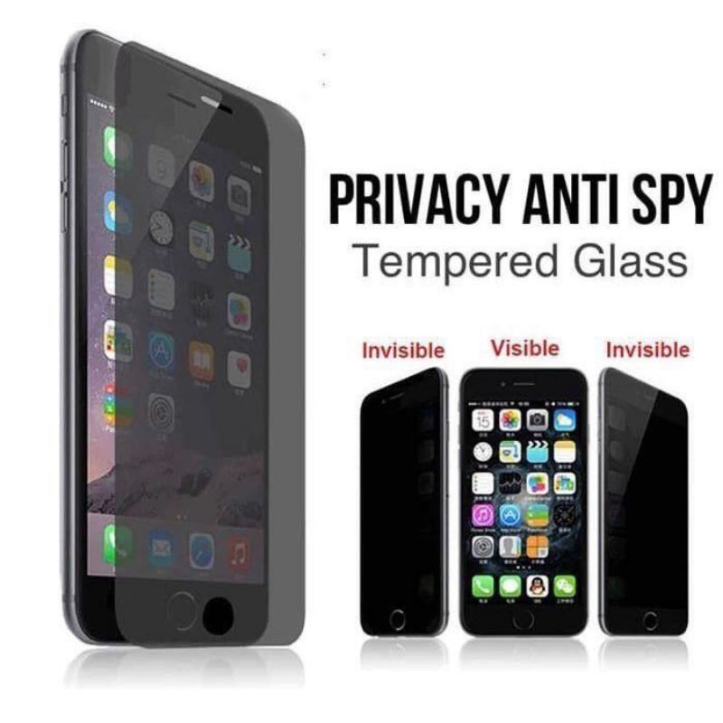 TEMPERED GLASS ANTI SPY IPHONE 5 5S IPHONE 6 6S 6 PLUS 6S PLUS IPHONE 7 7 PLUS IPHONE 8 8 PLUS