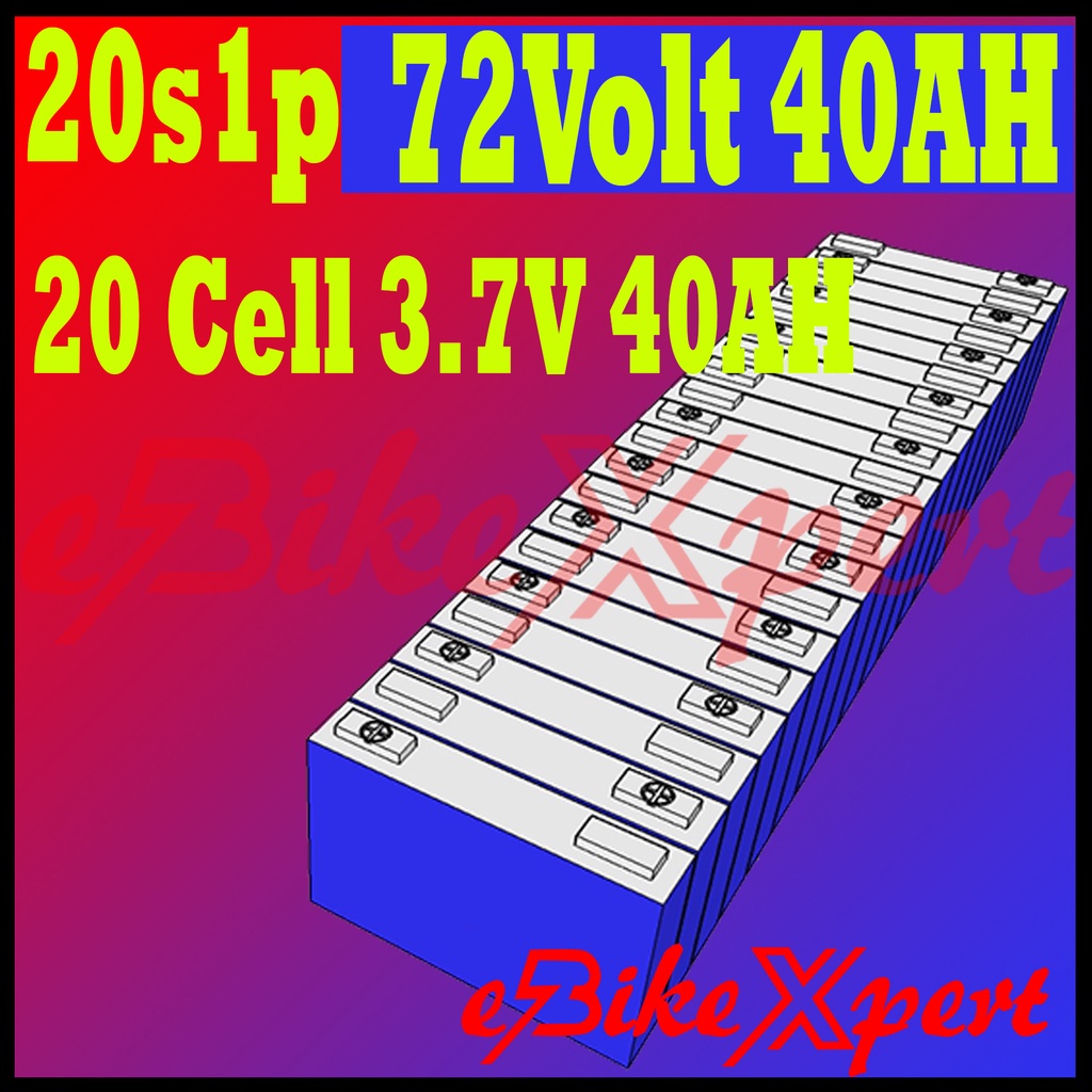 Baterai lithium-ion 72 Volt 40AH Cell Prismatik