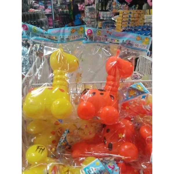 SS 1377 - MAINAN ANAK JERAPAH TARIK KEMASAN KTG SS1377