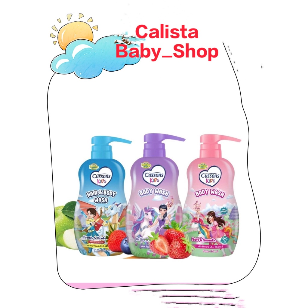 Cussons Kids Body Wash 280ml dan 350ml botol