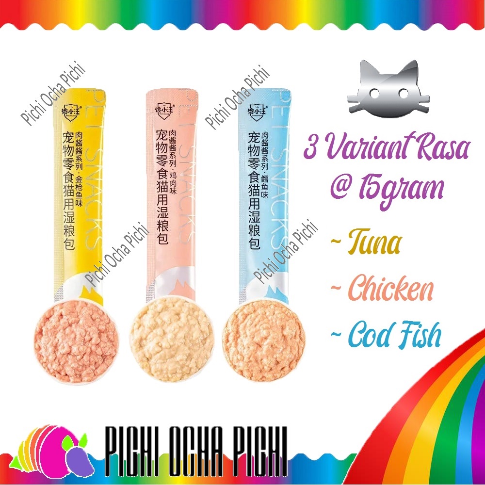 Cat Snack Treat Food Pasta @15gr Cemilan Kucing dan Anak Kucing SilverCat