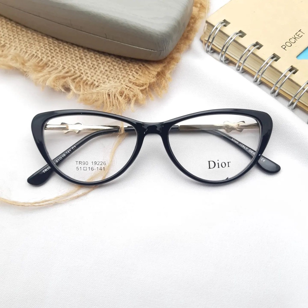 KACAMATA DIOR 021 CATA EYE BNIA GANTI LENSA ANTI RADIASI PHOTOCROMIC