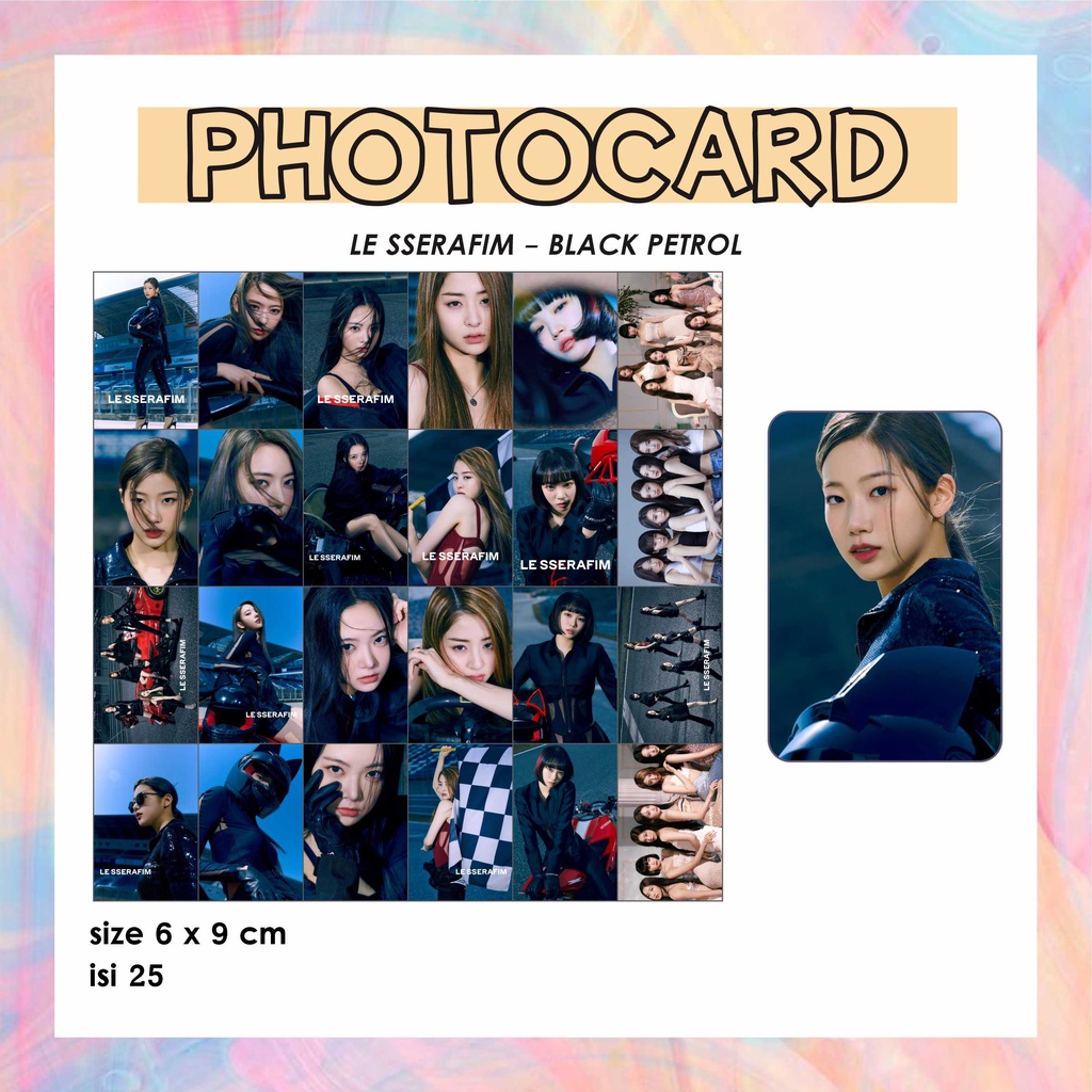 PHOTOCARD KOREA KPOP CONCEPT FEARLESS, DEBUT, ANTIFRAGILE ( LE SSERAFIM - SAKURA, KAZUHA,YUNJIN,CHAE