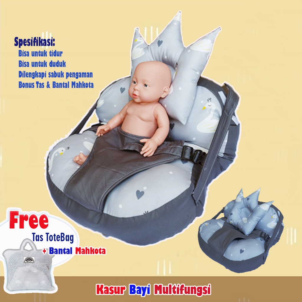 Jual 2in1 SOFA DUDUK BAYI DENGAN SABUK PENGAMAN GESPER MULTIFUNGSI BISA