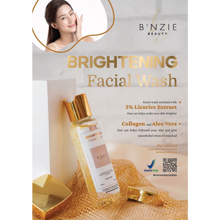 B’NZIE BEAUTY Brightening Facial Wash