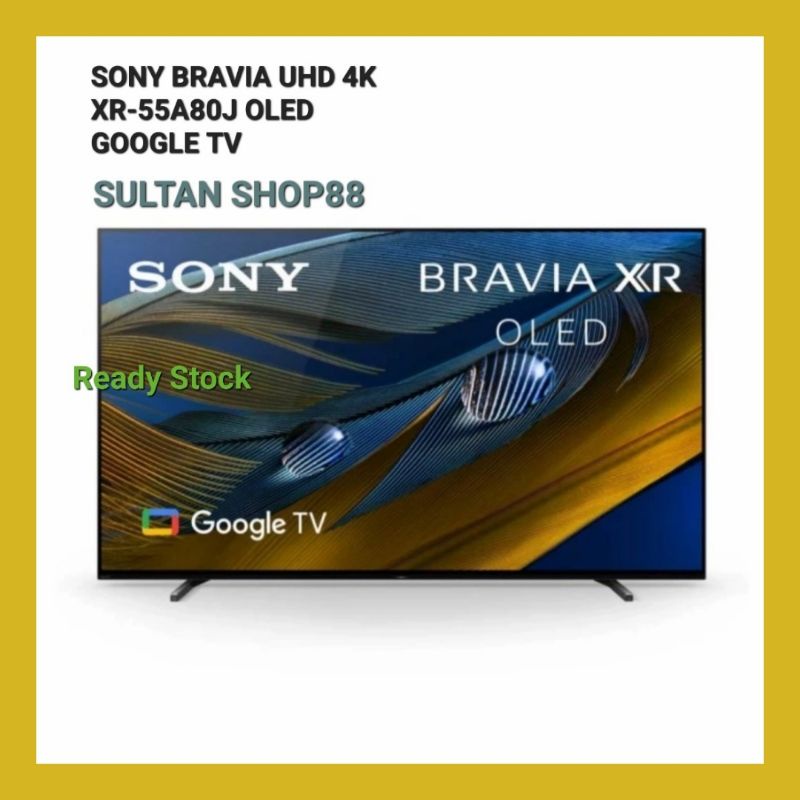 SONY BRAVIA OLED GOOGLE TV XR-55A80J UHD 4K I XR55A80J SONY OLED GOOGLE TV