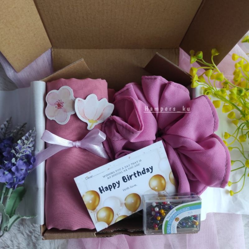 

READY Hampers Hijab Murah/Gift Box Hijab/Kado Ultah/Kado Wisuda/Hampers |Lebaran