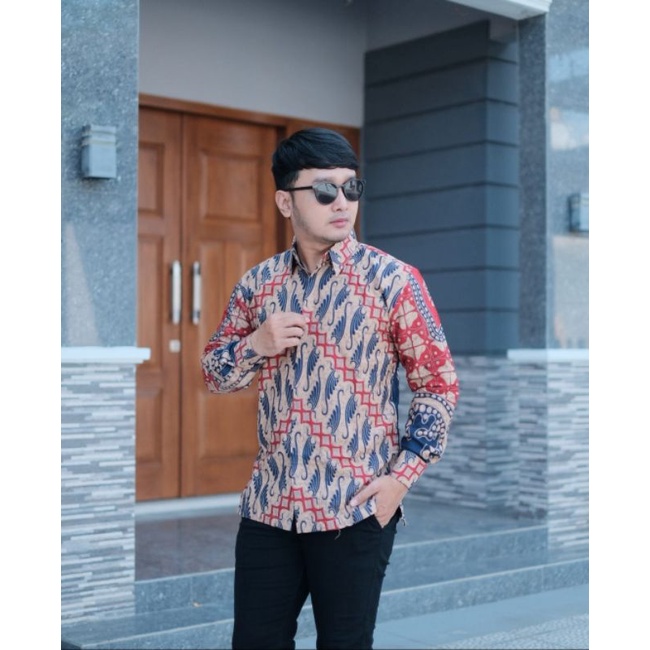 Batik Pria Lengan Panjang Kekinian