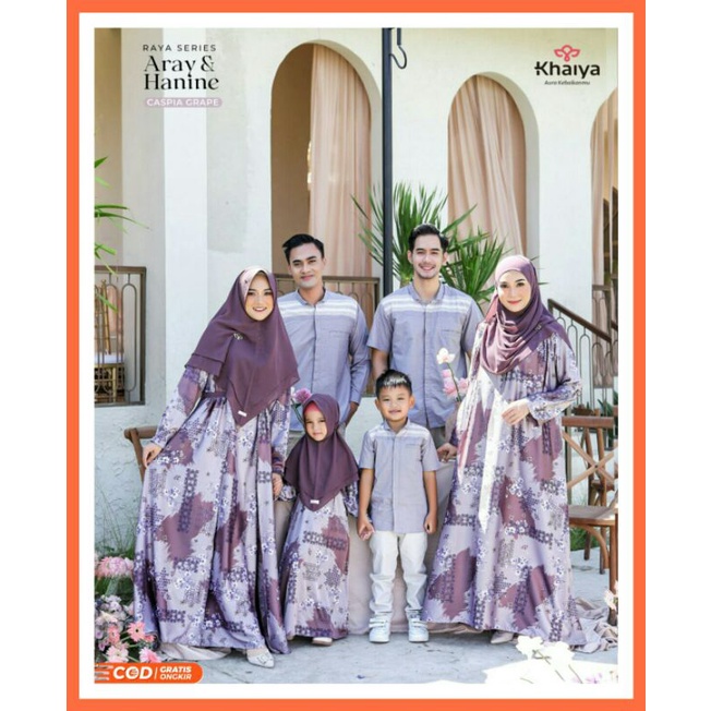 Aray dan Hanine Raya Series by Khaiya Sarimbit Keluarga Lebaran 2023 Mewah Elegant Raya 2023