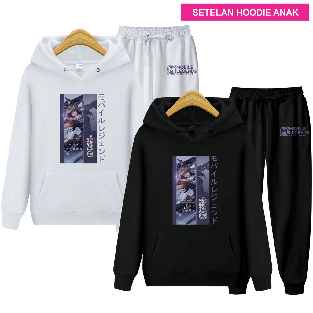 Setelan Sweater Hoodie Anak Fanny MLBB