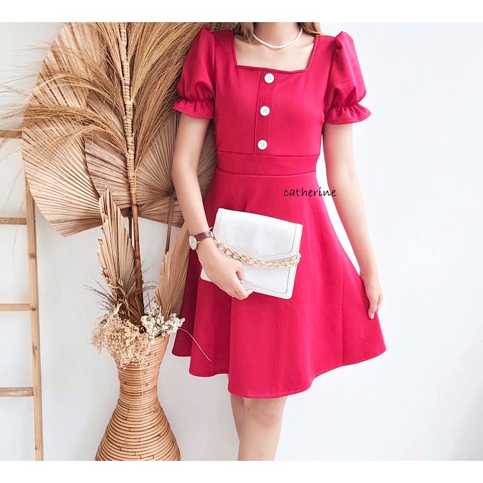 DRESS SCUBA SHEYLA/DRESS KOREA/DRESS CASUAL WANITA