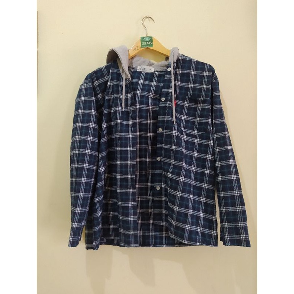Flannel hoodie second No Brand.