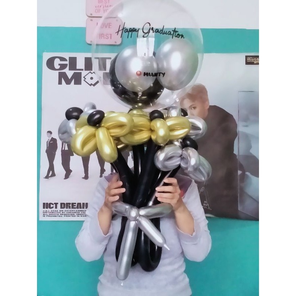 Balon Flower Bunga Wisuda Graduation Birthday