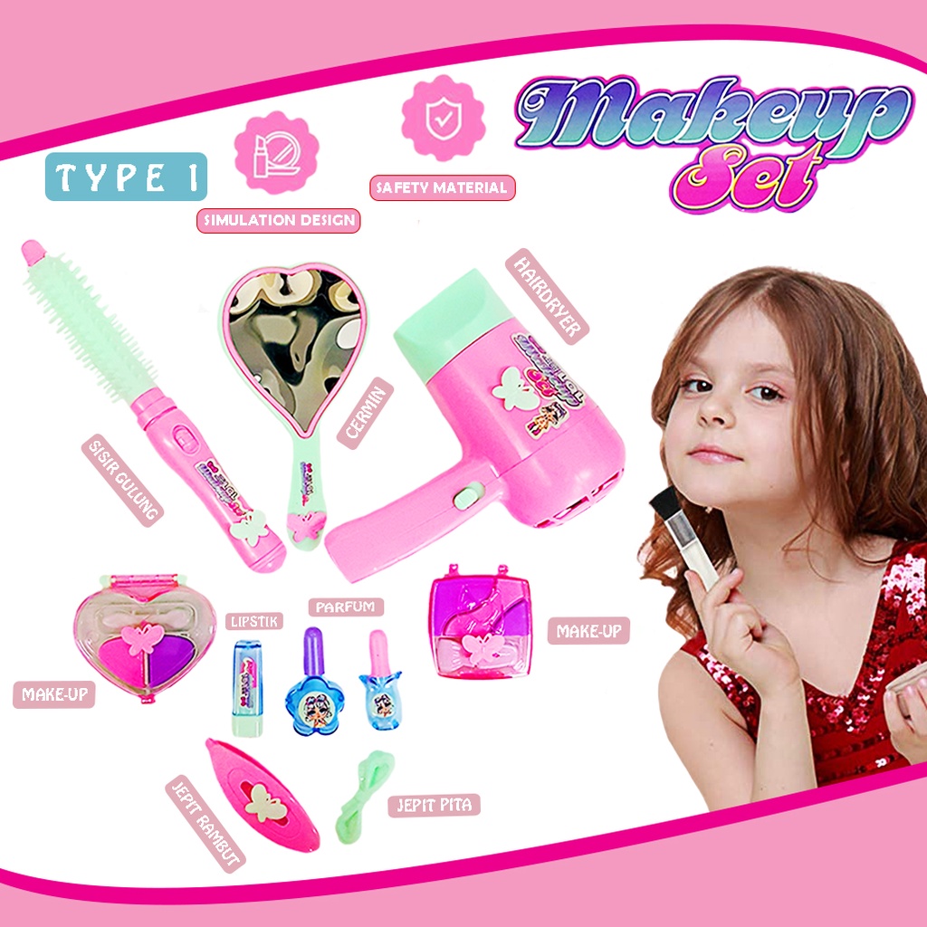 Mainan Anak Alat Make Up/ Make Up Set Toys Karakter 9693