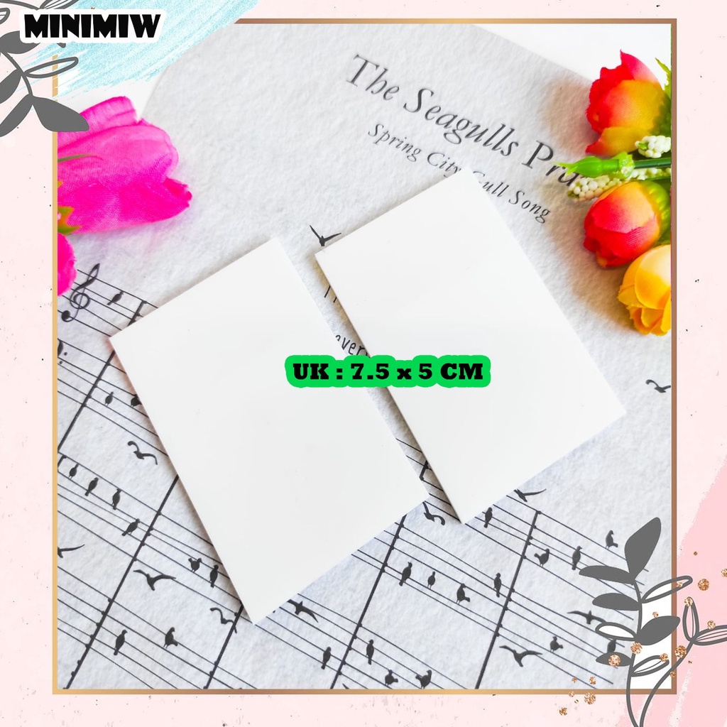 STICKY NOTE TRANSPARANT STICKER BENING UKURAN 7.5 x 5 CM ALAT TULIS KADO MURAH UNIK LUCU KARAKTER