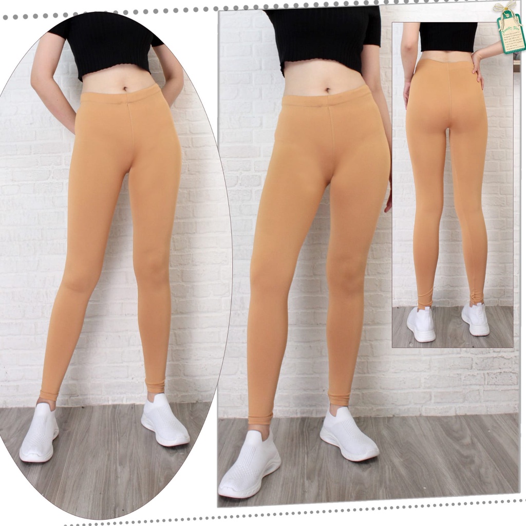 Leging Wanita Dewasa Panjang - Lejing Wanita Tebal -  Celana Legging Panjang Wanita Legging Dewasa Leging Polos-KULIT