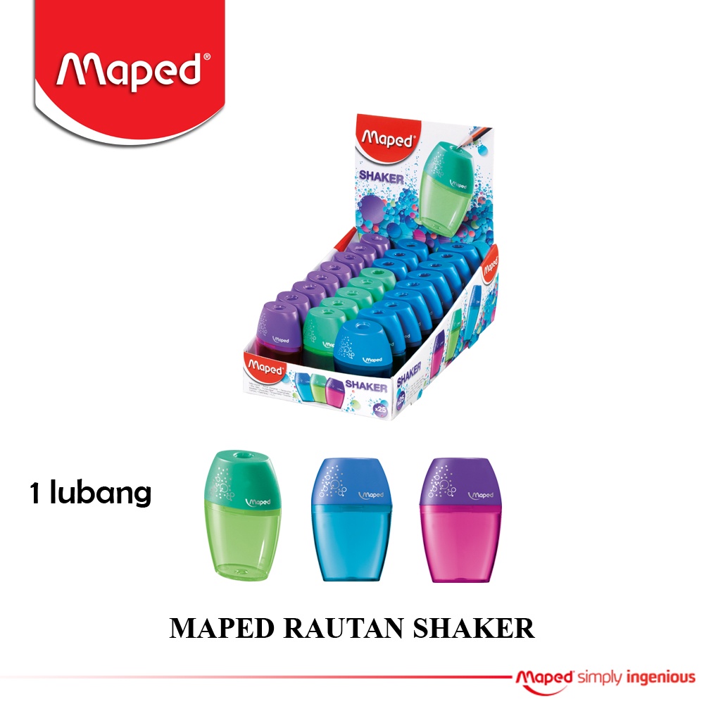 

Maped shaker Sharpener 1 Hole / Sleper / Rautan Maped Shaker 1 Lubang