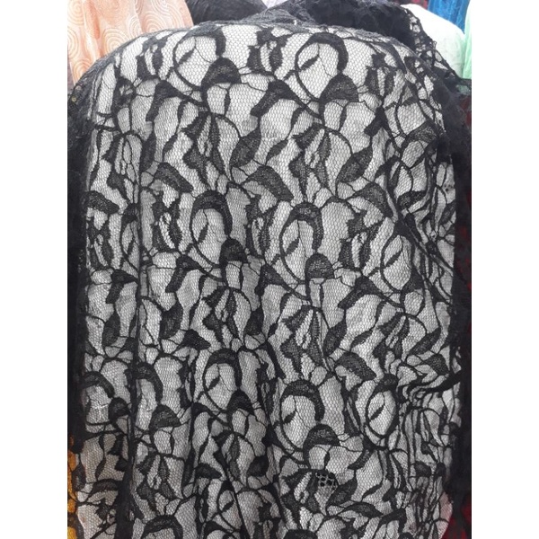 kain/bahan brukat tile/brukat korea/garment