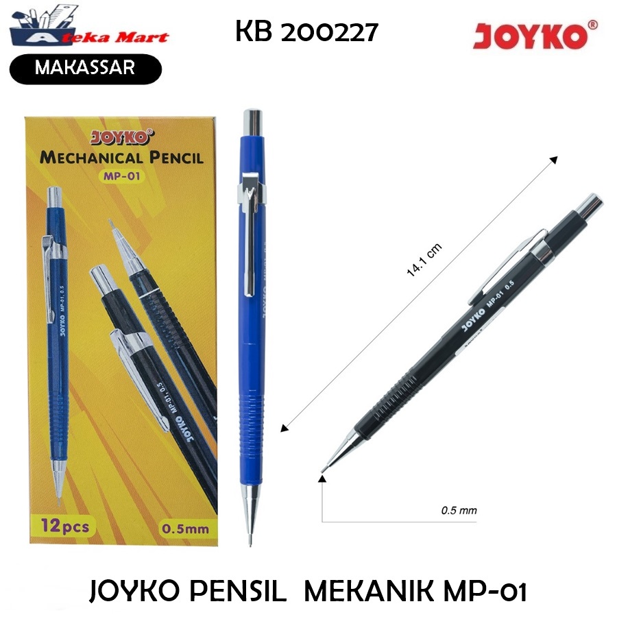 

[BOX/12PCS] JOYKO PENSIL MEKANIK MP-01 PENSIL CETEK 0.5MM