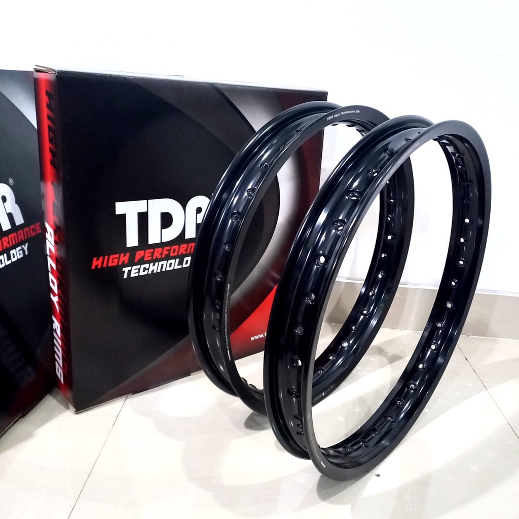 Velg TDR W Shape Ring 17 ukuran 160 185 Hitam