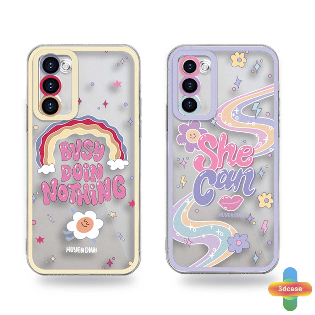 Soft Case TPU Motif Pelangi Untuk Samsung A52 A13 A32 A12 A03 A51 A03S A23 A10S A50 A20S J7 Prime A02S A20 A50S A10 A30S A52S A30 M12 M01S A125 A13 Life F12 M10S M40S A515F A207F M02S A025 F02S