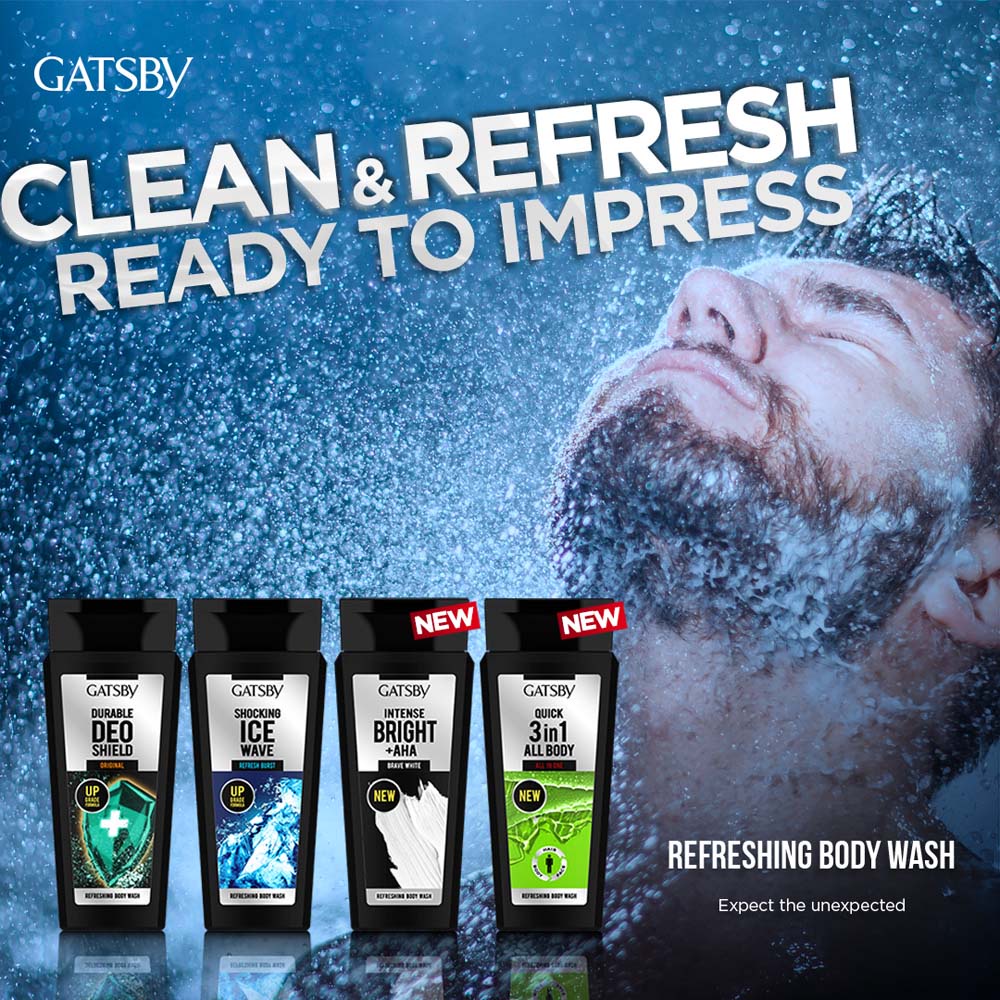 Ningrum - Gatsby Refreshing Body Wash Reguler Sabun Mandi Untuk Pria Body Wash Botol 100% Original - 9005