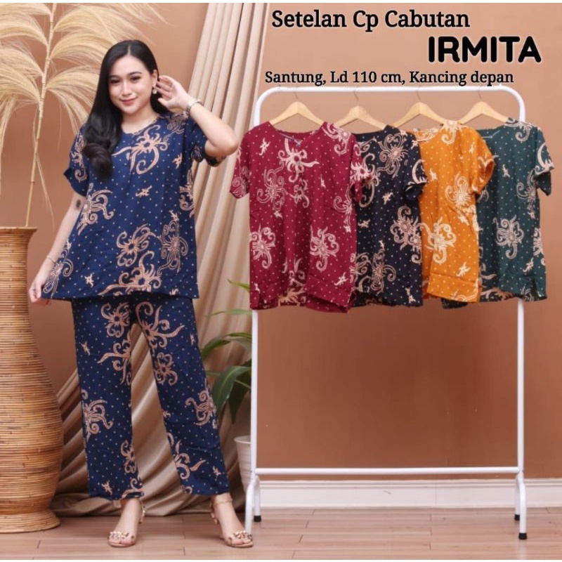 SETELAN CELANA PANJANG IRMITA NASHITA LD 100 SETELAN CELANA PANJANG BUSUI BABY DOLL WANITA MURAH