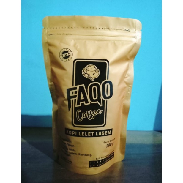 

Kopi Lelet Lasem Original FAQO TOP 200 GRAM kemasan foil