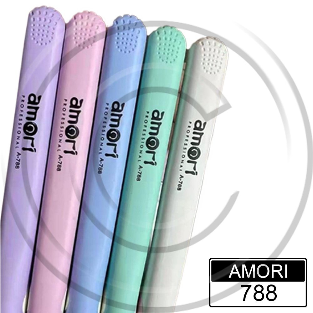 AMORI / A-788 / Catokan Rambut 2in1 Mini Plat Lurus Portable Travel Size / Straight dan Curly Hair - CO