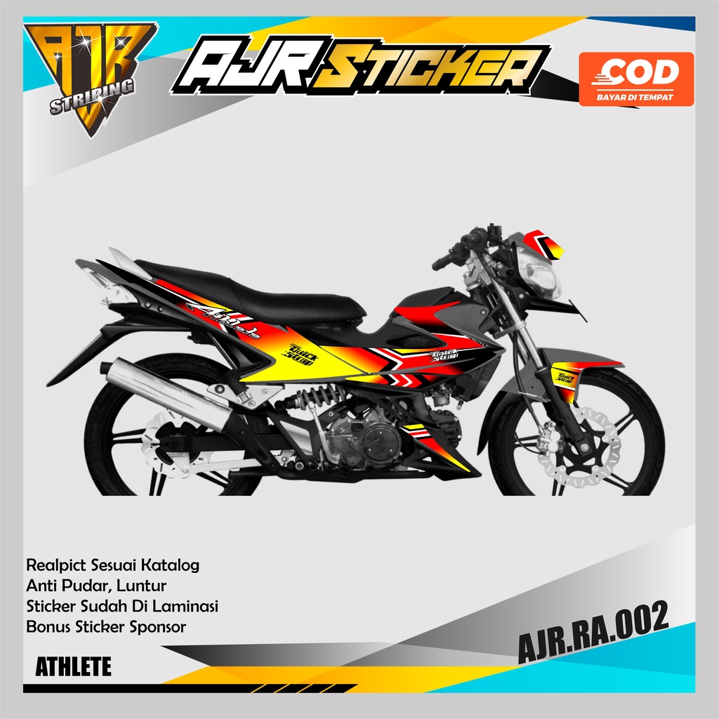 STRIPING/SEMI DECAL KAWASAKI ATHLETE - STRIPING Variasi List KAWASAKI ATHLETE . AJR.RA.02