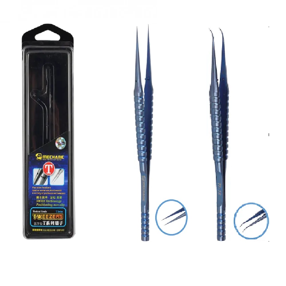 PINSET SUPERFINE T SERIES BLUE MECHANIC TI-11 / TI-15 LURUS /BENGKOK