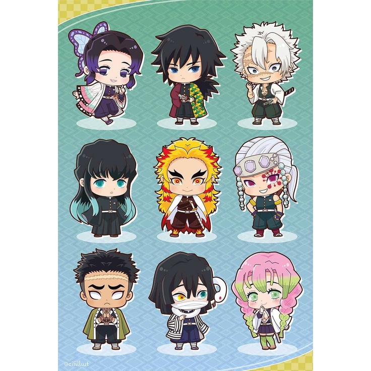 Sticker Kimetsu No Yaiba Demon Slayer