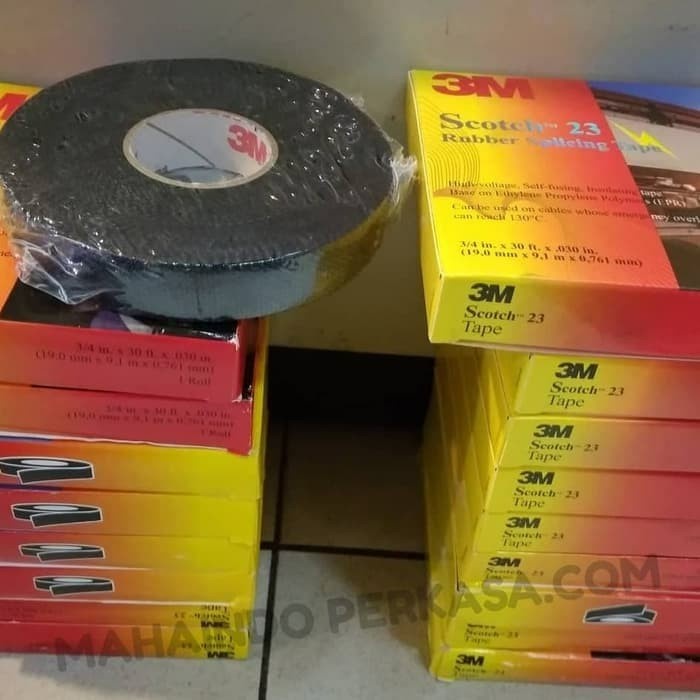 

Isolasi karet / Rubber splicing tape 23 scotch 23 3 M KANI