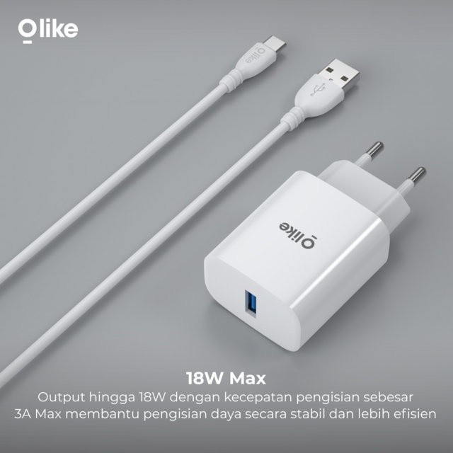 Charger Fast Charging Olike C301 18W 3A MAXX Original