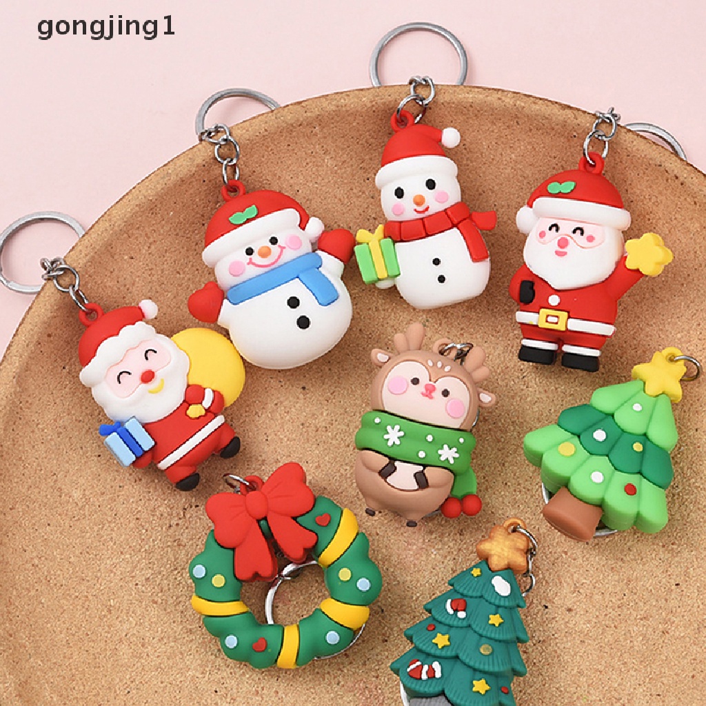 Ggg Gantungan Kunci Boneka Santa Claus / Rusa Natal Untuk Dekorasi Tas Ransel