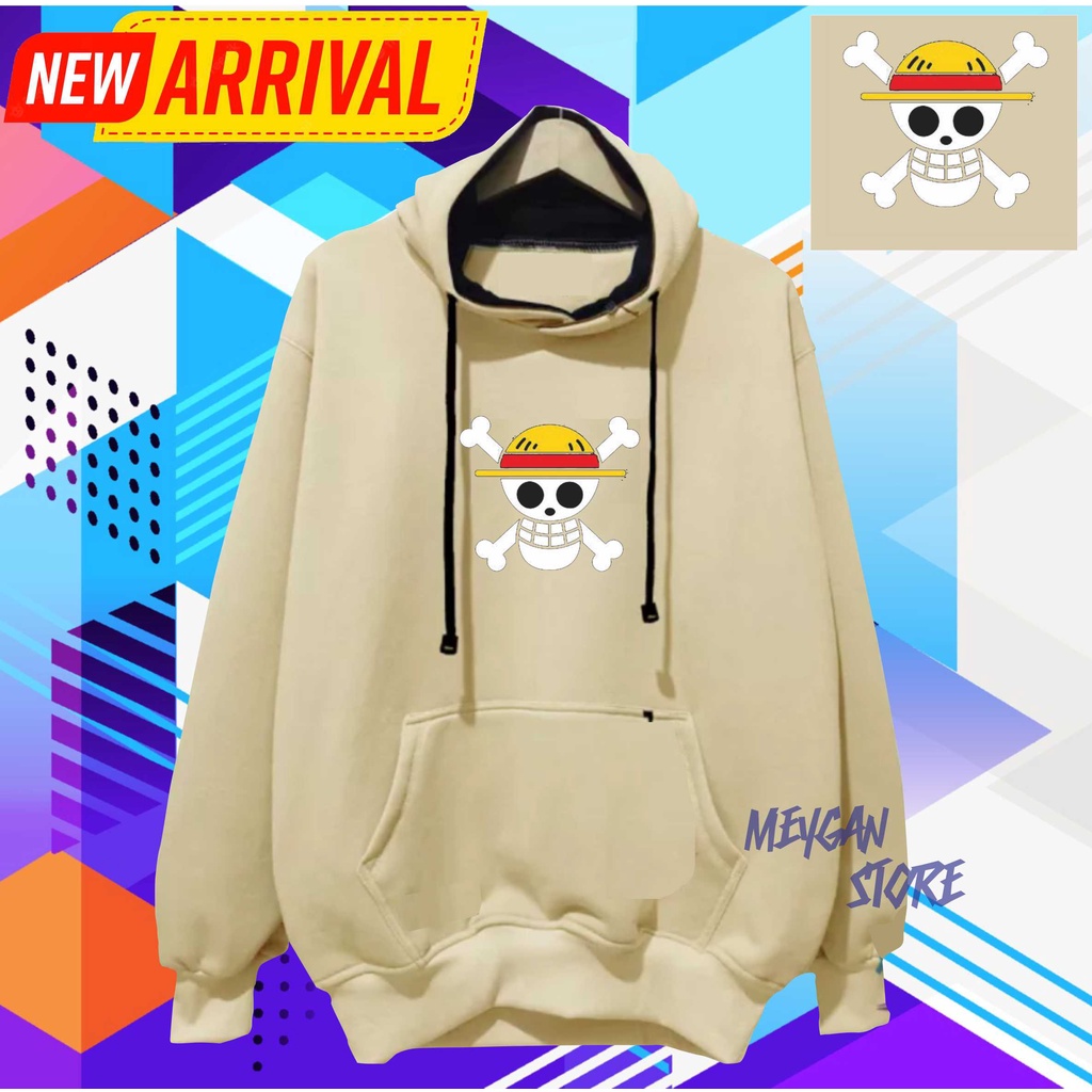 HOODIE ONE PIECE PREMIUM DISTRO ORIGINAL JAKET ONE PIECE PRIA &amp; WANITA BAHAN TEBAL