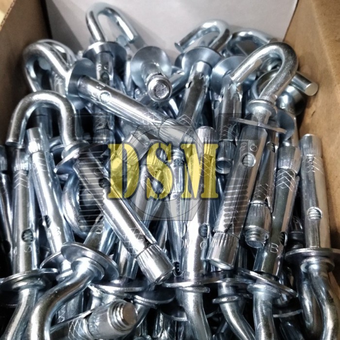 Hook Dynabolt M10x80 Gantung / Hook Bolt Sleeve Anchor M8x10x80