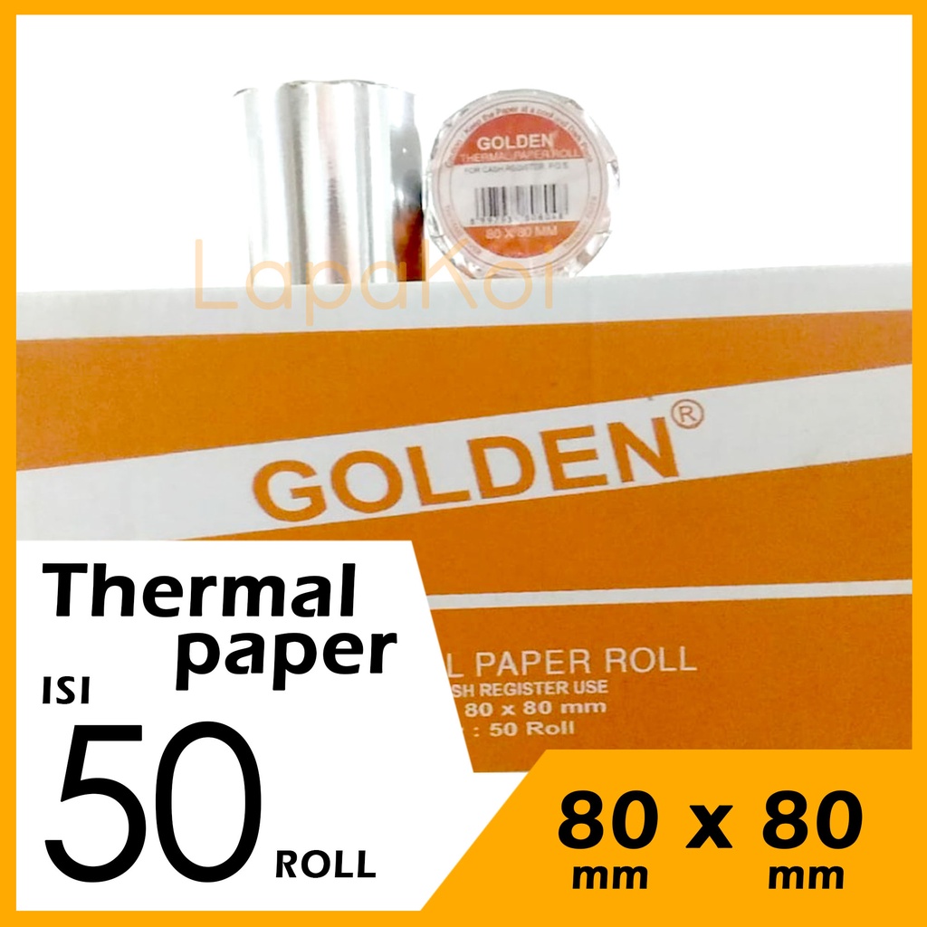 

DUS 50 ROLL Thermal Paper Golden 80x80 mm