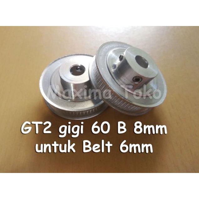 Timing Pulley GT2 60 Teeth Bore 8mm 2GT 60T