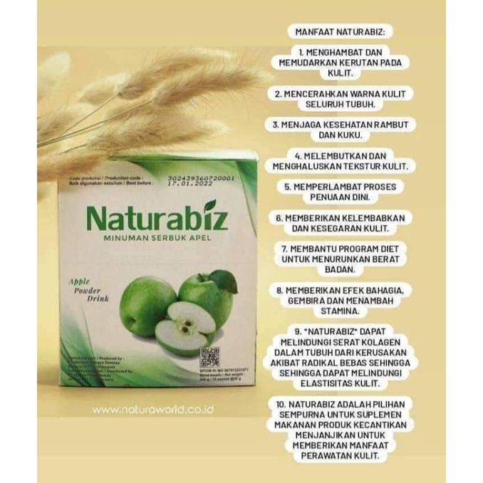 

Natura biz minuman serbuk apel 100%