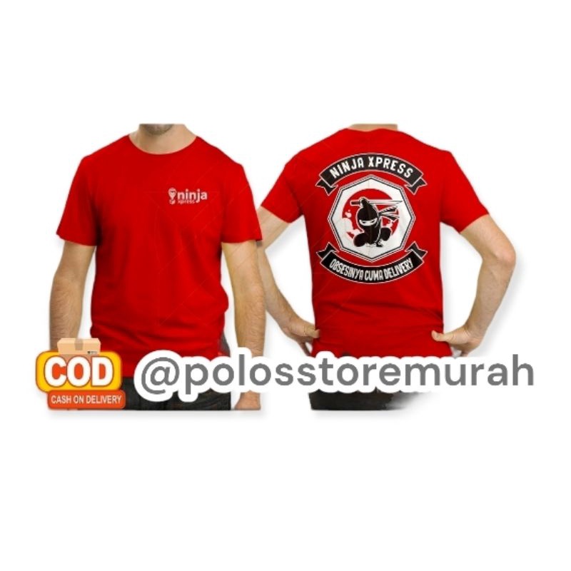COD Baju Kaos Ninja Express Obsesinya Delivery Perusahaan