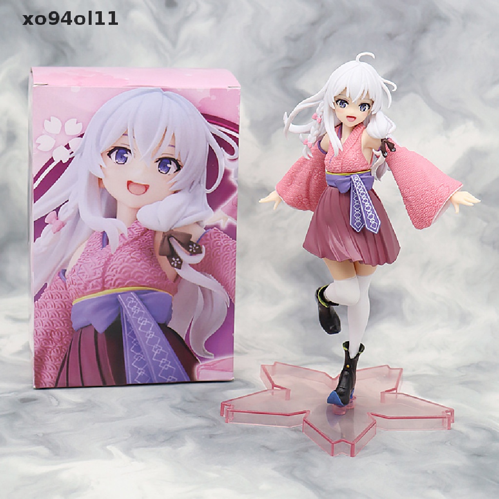 Xo Mainan Action Figure Anime Wandering Witch The Journey of Elaina Majo No Tabitabi Elaina Taito Bahan PVC Ukuran 20cm Untuk Koleksi