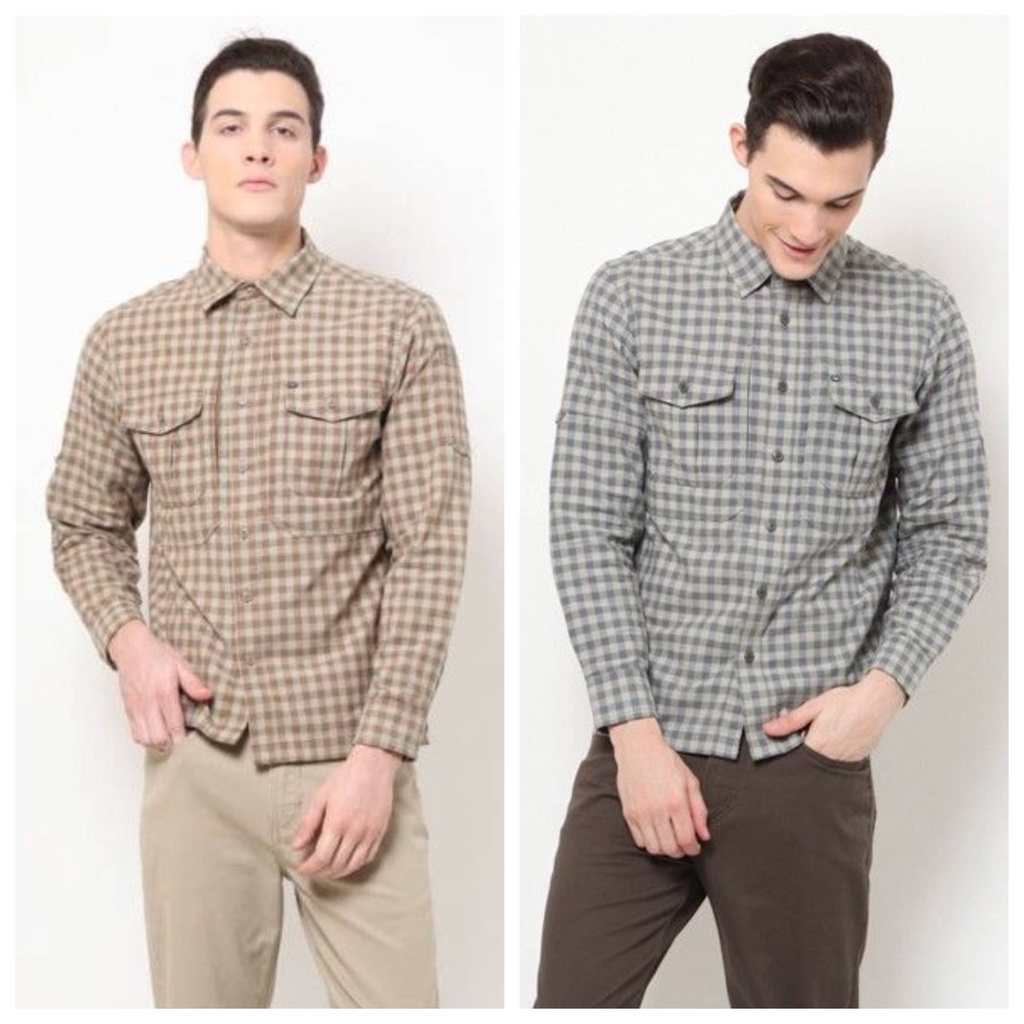 KEMEJA LENGAN PANJANG MGEE DISTRIC C002 - KEMEJA KASUAL KOTAK
