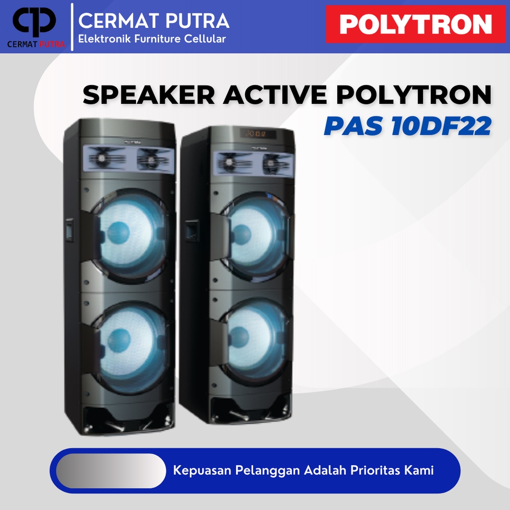 SPEAKER AKTIF POLYTRON PAS10DF22 PAS 10DF22 ACTIVE SPEAKER POLYTRON