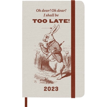 

Agenda Moleskine 2023 Limited Edition Alice Wonderland Weekly Pocket Planner
